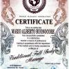 CERTIFICATO WORLD FEDERATION