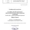 Certificato del voto di tesi di laurea