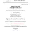 Certificato di laurea